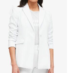 BNWT BANANA REPUBLIC classic bright white career blazer (8P) POCKETS